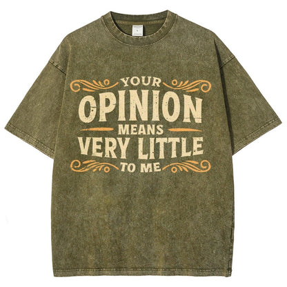 Your Opinion Means Very Little Vintage Distressed T-shirt