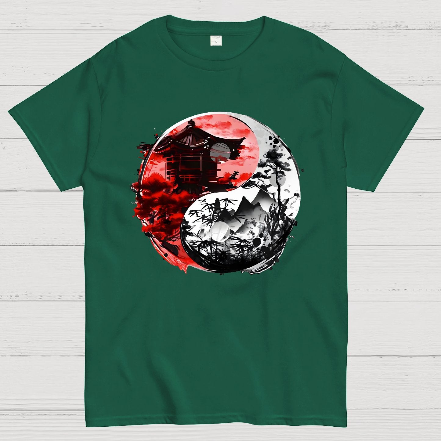 Temple Yin yang Geek T-Shirt