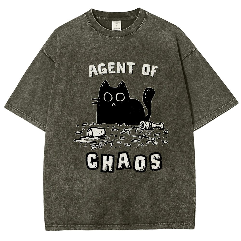 Agent of Chaos Vintage Distressed T-shirt