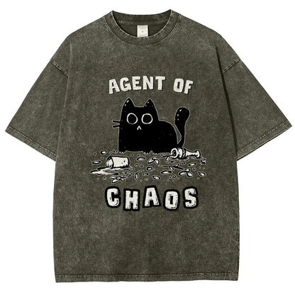 Agent of Chaos Vintage Distressed T-shirt