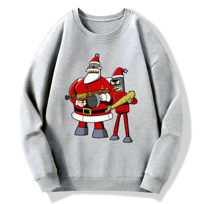 Merry Christmas Geek Cotton Sweatshirt