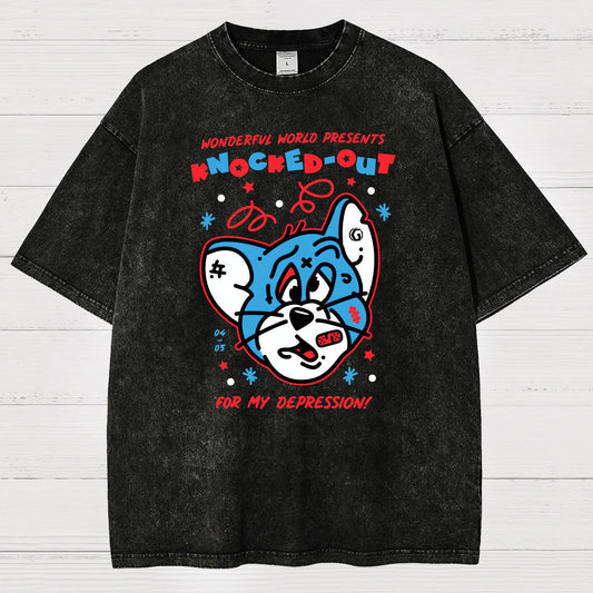 Knocked-Out! Vintage Distressed T-shirt