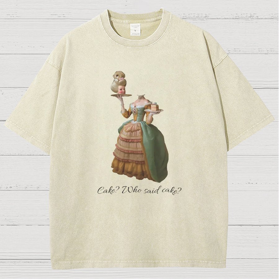 Let Them Eat Cake Vintage Distressed T-shirt