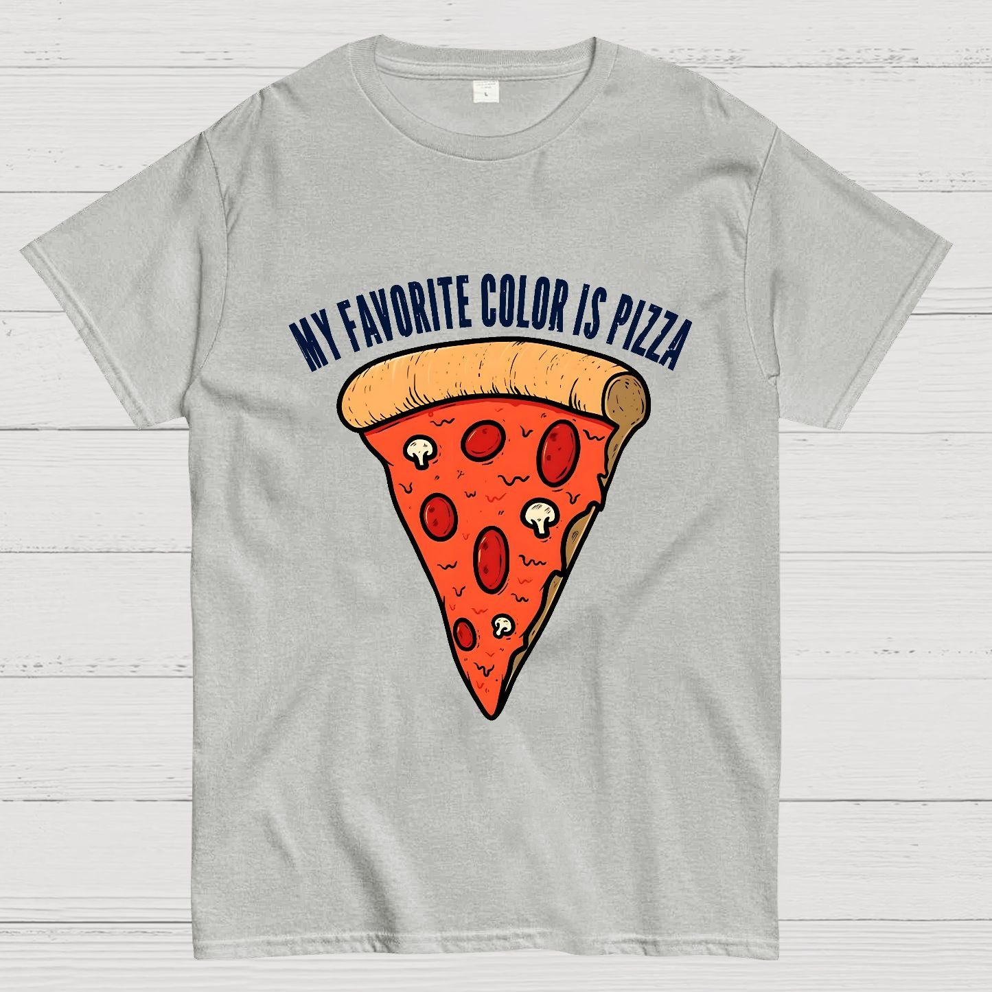 My Favorite Color is Pizza Funny Geek T-Shirt