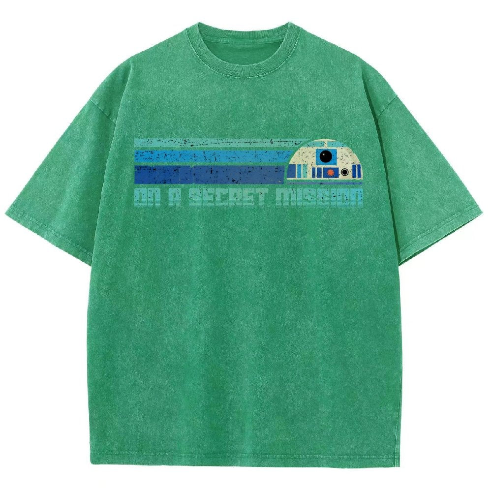 On A Secret Mission Vintage Distressed T-shirt