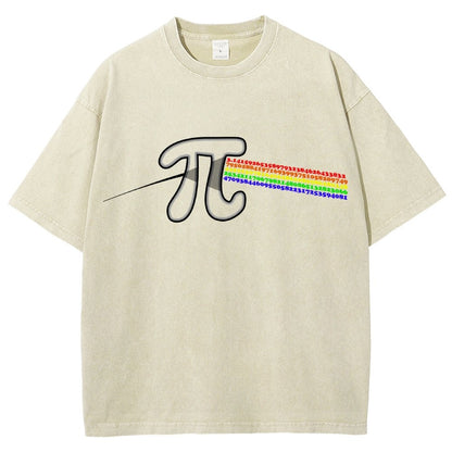 Pi Flow Vintage Distressed T-shirt