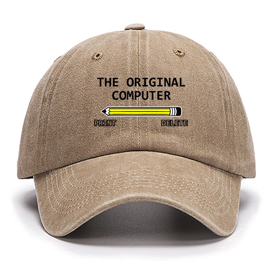 The Original Computer Print Delete Funny Graphic Printing Cotton Hat