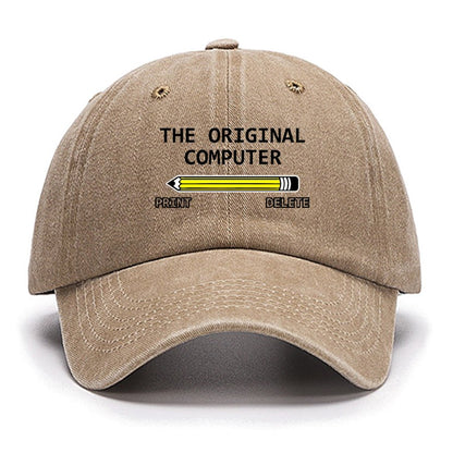 The Original Computer Print Delete Funny Graphic Printing Cotton Hat