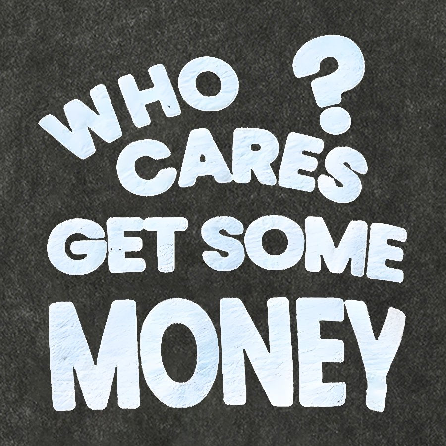 Chasing Money Graphic Print Vintage Distressed T-shirt