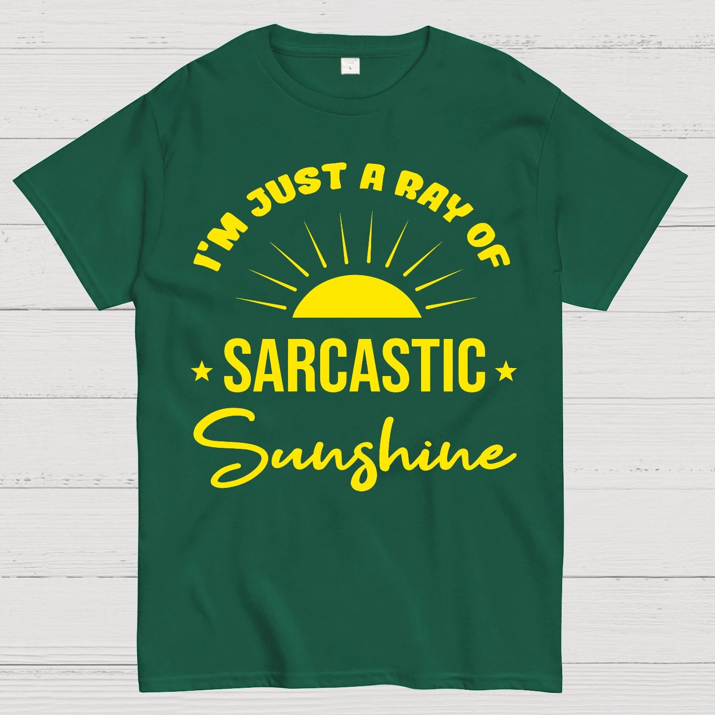 I'm Just A Ray Of Sarcastic Sunshine Funny Sarcastic Sayings Geek T-Shirt