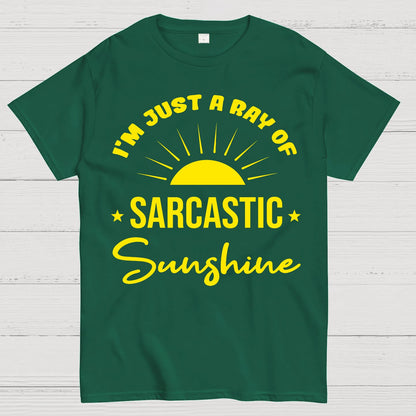 I'm Just A Ray Of Sarcastic Sunshine Funny Sarcastic Sayings Geek T-Shirt