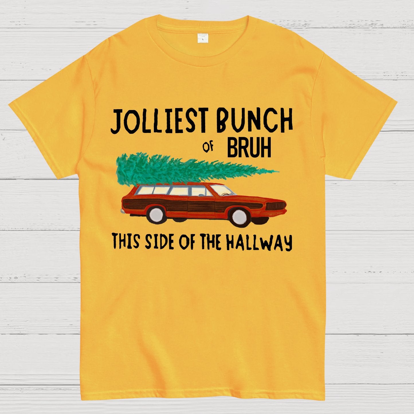 Jolliest Bunch of Bruh Christmas Geek T-Shirt
