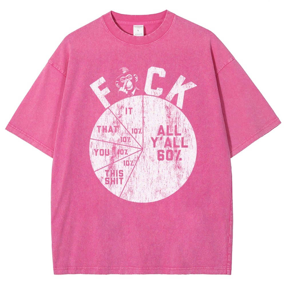 Sentiment Quantification Failure Pie Chart Vintage Distressed T-shirt