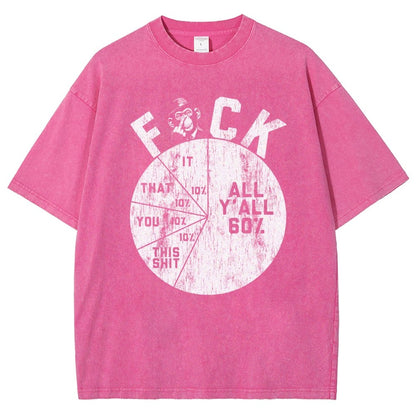 Sentiment Quantification Failure Pie Chart Vintage Distressed T-shirt