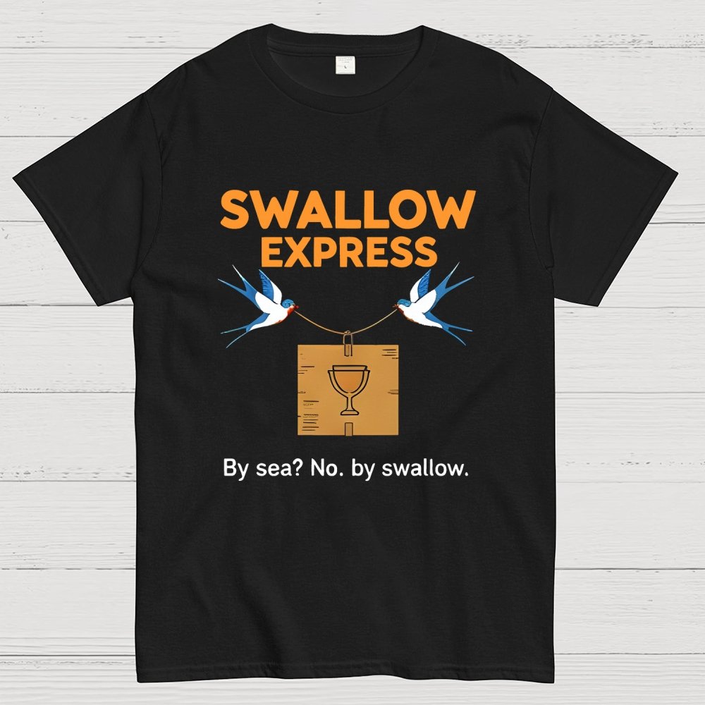 Swallow Express By Sea No, By Swallow Art Print Geek T-Shirt