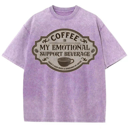 My Emotional Support Beverage Vintage Distressed T-shirt