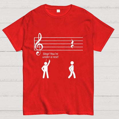 Stop Under a Rest Music Geek T-Shirt