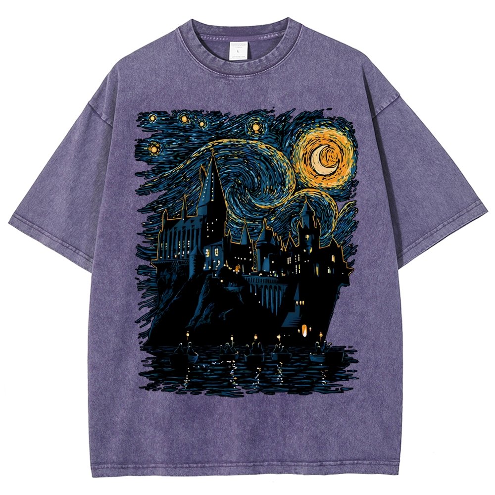 Starry School Vintage Distressed T-shirt