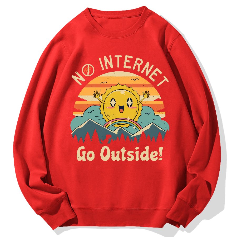 No Network Geek Cotton Sweatshirt