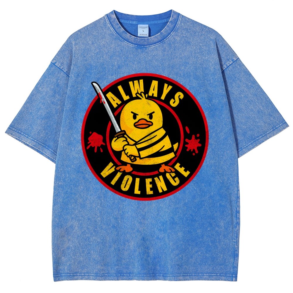Always Violence Vintage Distressed T-shirt