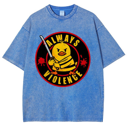 Always Violence Vintage Distressed T-shirt