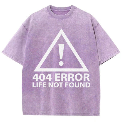 404 Error Life Not Found Vintage Distressed T-shirt