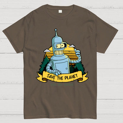 Save The Planet Kill All Humans Geek T-Shirt