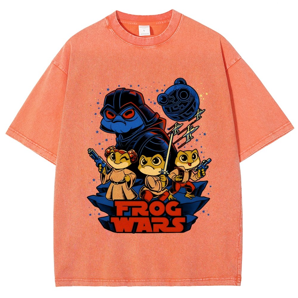 Frog Wars Vintage Distressed T-shirt