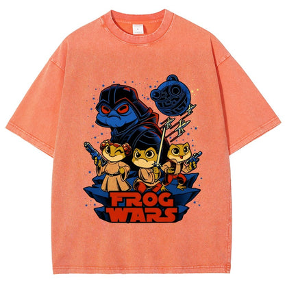 Frog Wars Vintage Distressed T-shirt