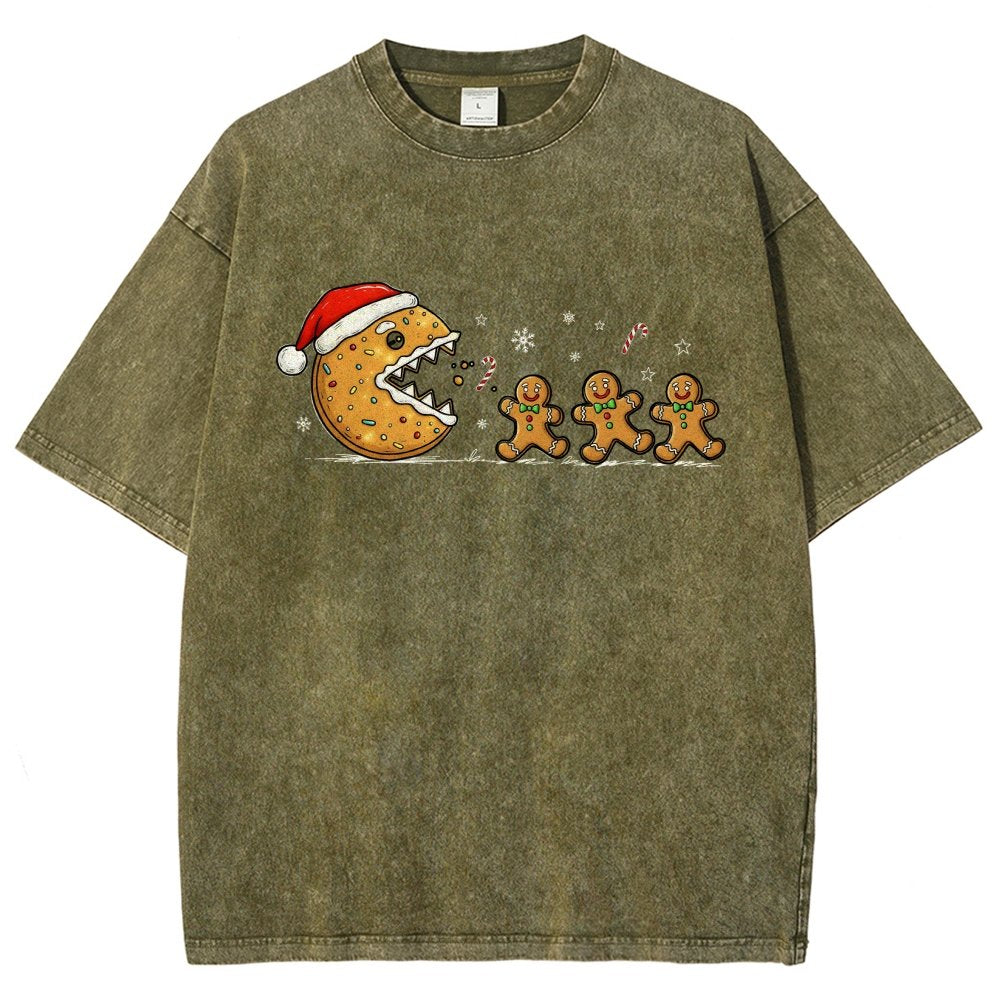 Christmas Cookie Vintage Distressed T-shirt