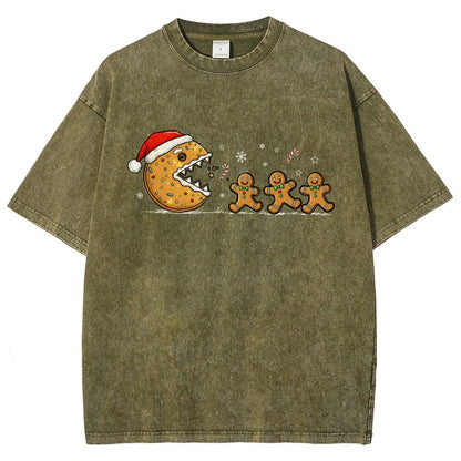 Christmas Cookie Vintage Distressed T-shirt