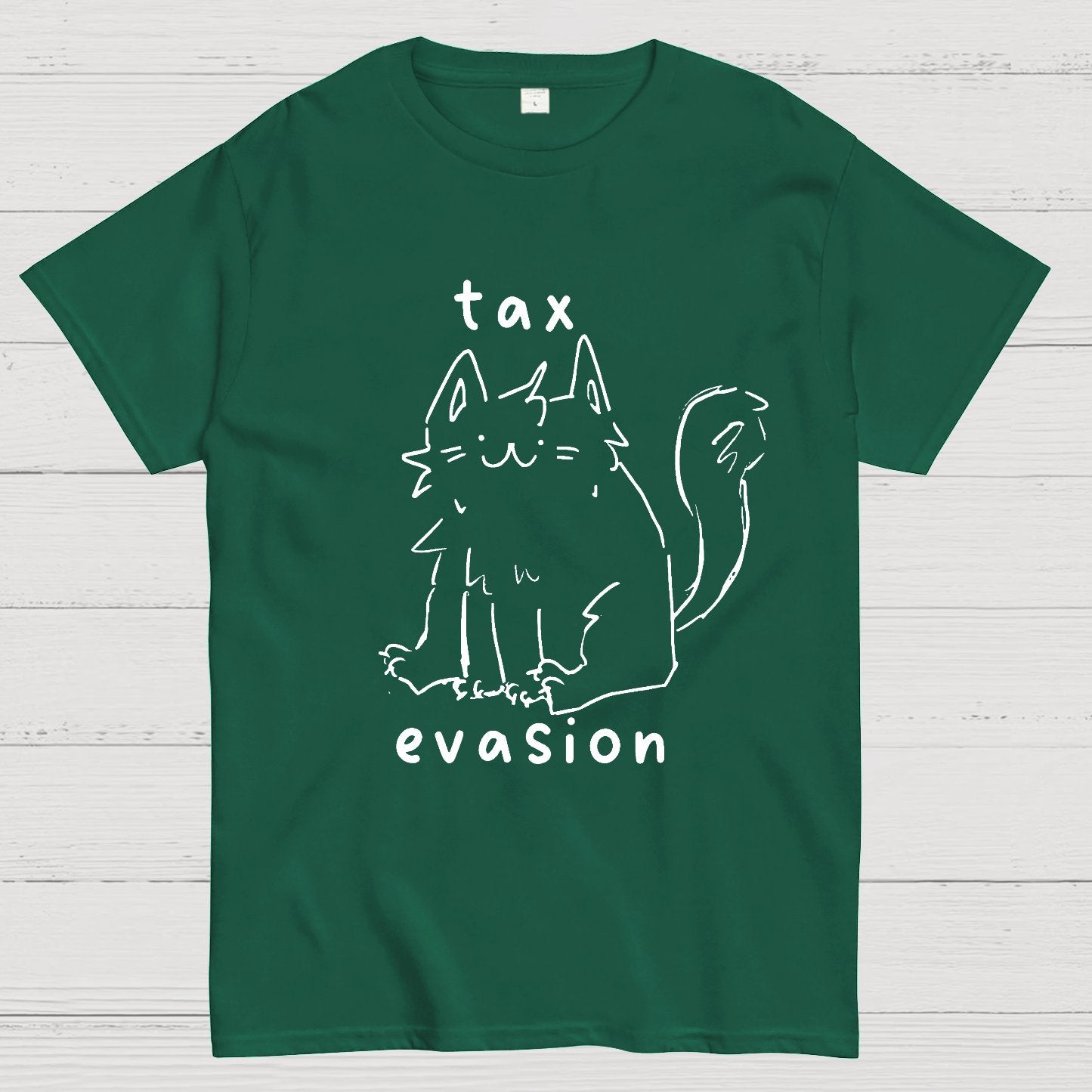 Tax Evasion Cat Geek T-Shirt