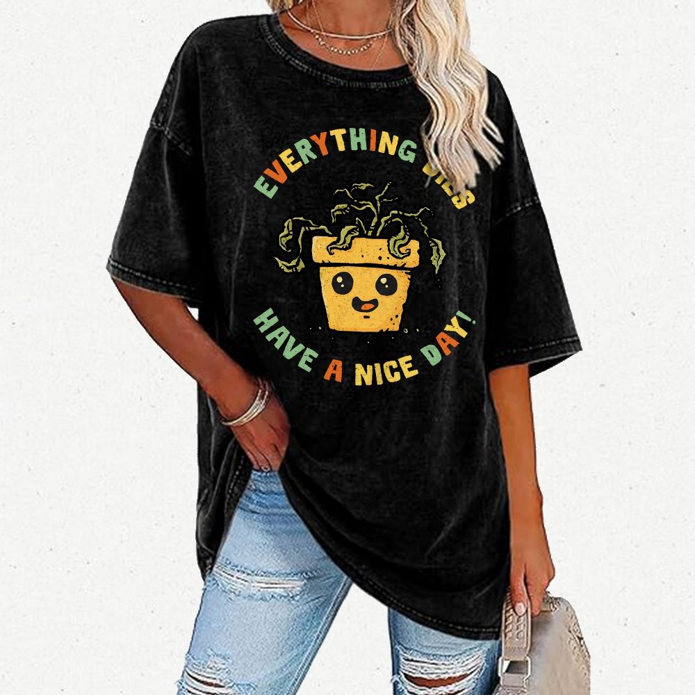 Everything Dies Vintage Distressed T-shirt