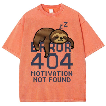 Error 404- Motivation Not Found Vintage Distressed T-shirt