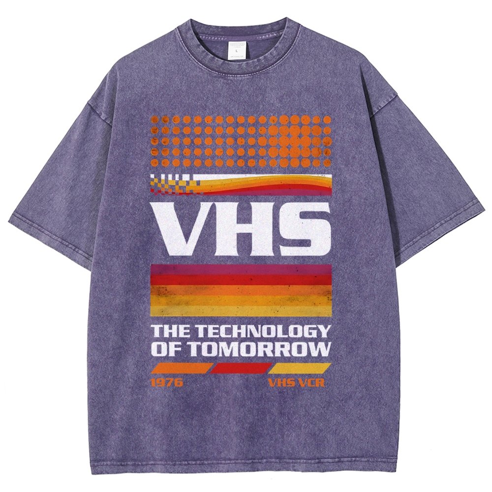 VHS Tech Vintage Distressed T-shirt