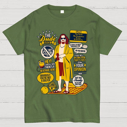 The Dude Quotes Geek T-Shirt