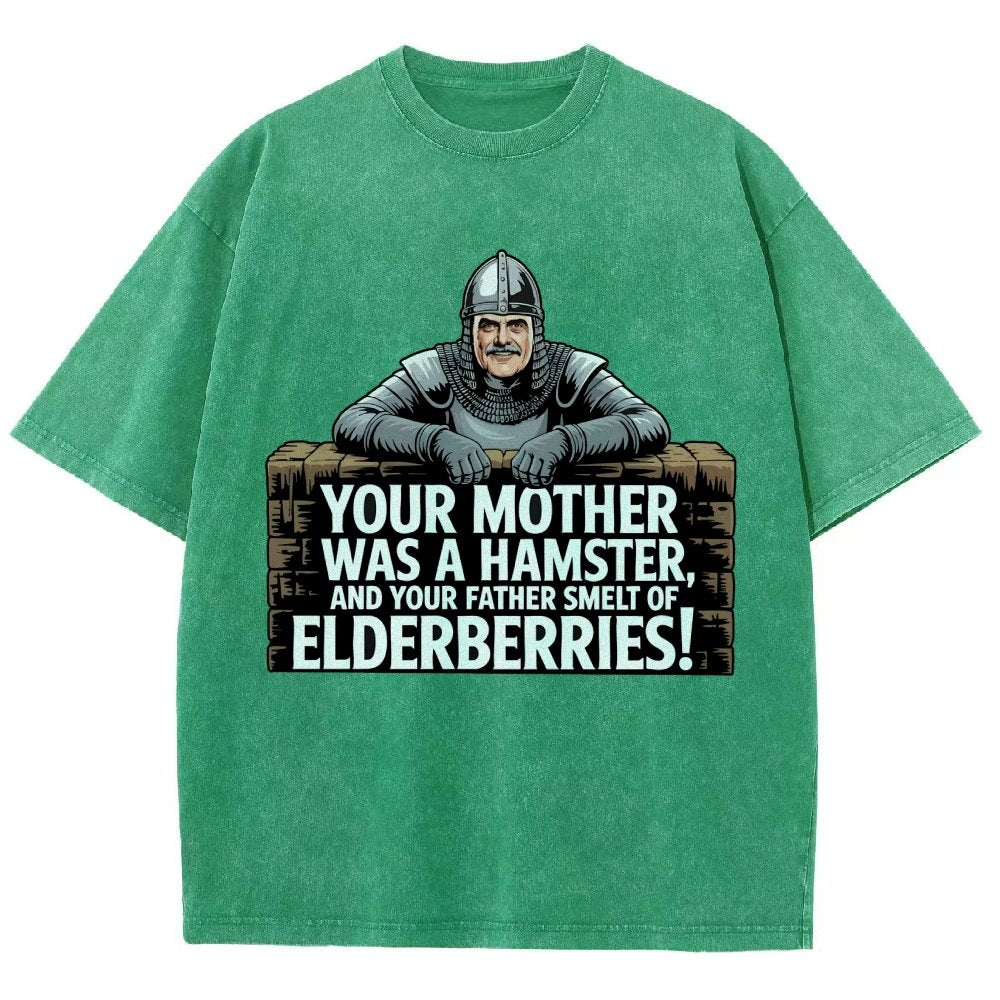 Your Mother Was A Hamster And Your Father Smelt Of Elderberries Vintage Distressed T-shirt