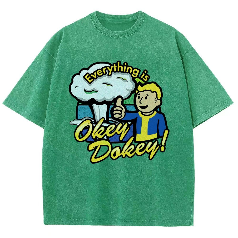 Everything Is Okey-Dokey Vintage Distressed T-shirt
