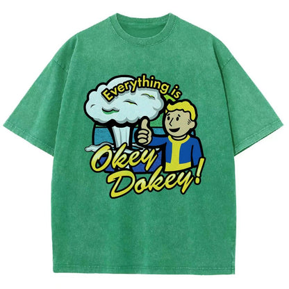 Everything Is Okey-Dokey Vintage Distressed T-shirt