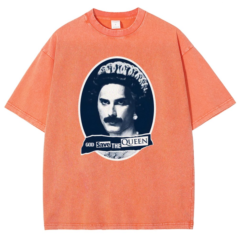 God Save The Queen Vintage Distressed T-shirt