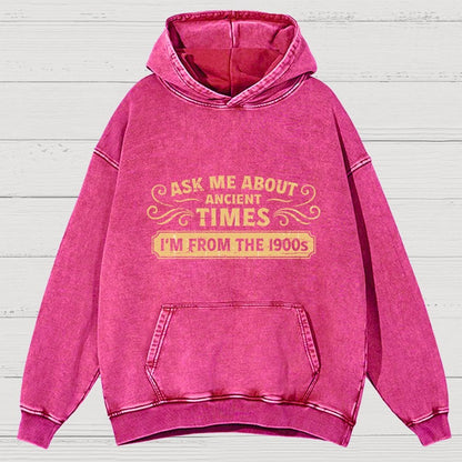 Ask Me About Ancient Times Vintage Distressed Hoodie