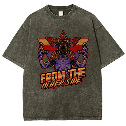 Dimensional Monster Vaporwave Vintage Distressed T-shirt