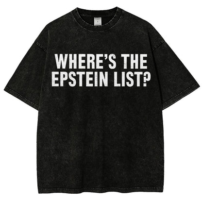 Where’s the Epstein list Vintage Distressed T-shirt