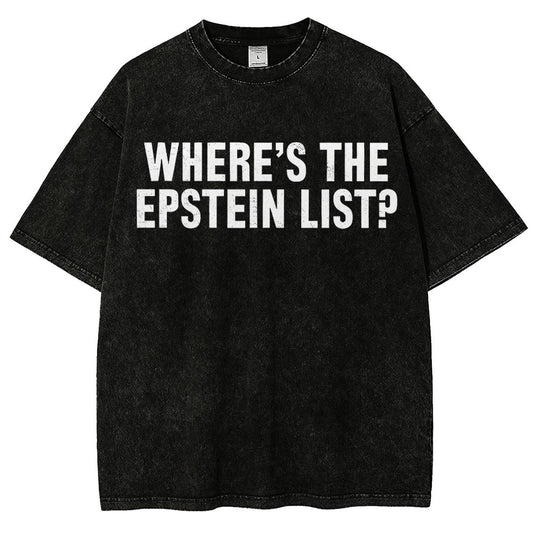 Where’s the Epstein list Vintage Distressed T-shirt