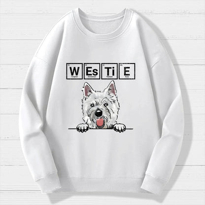 Periodic Table of Dogs  Dog Lover  Funny Science Geek Cotton Sweatshirt