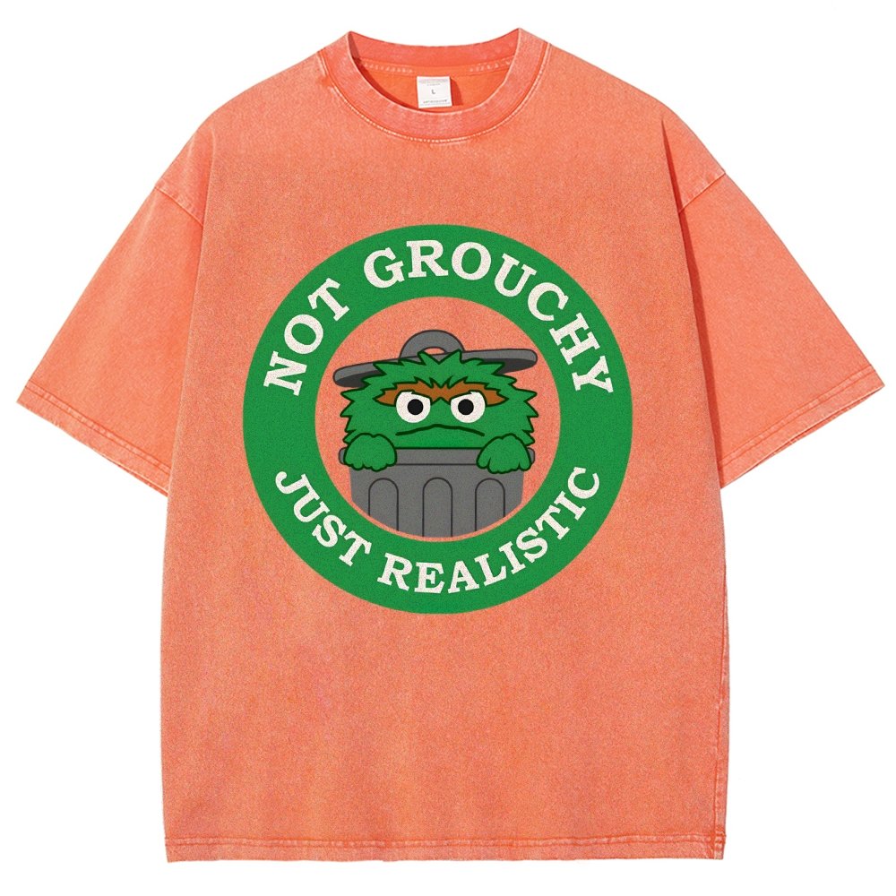 I'm Not Grouchy Vintage Distressed T-shirt