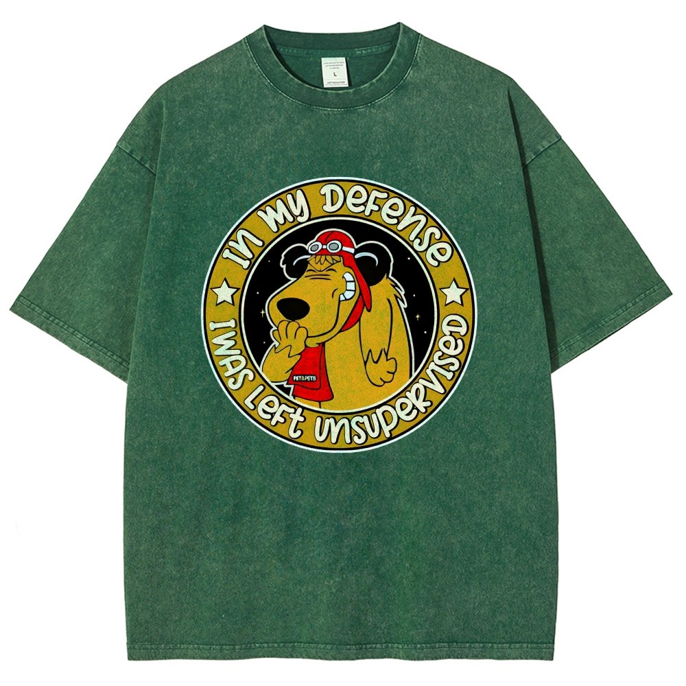 In My Defense I Was Left Unsupervised Vintage Distressed T-shirt