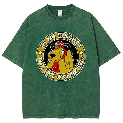 In My Defense I Was Left Unsupervised Vintage Distressed T-shirt