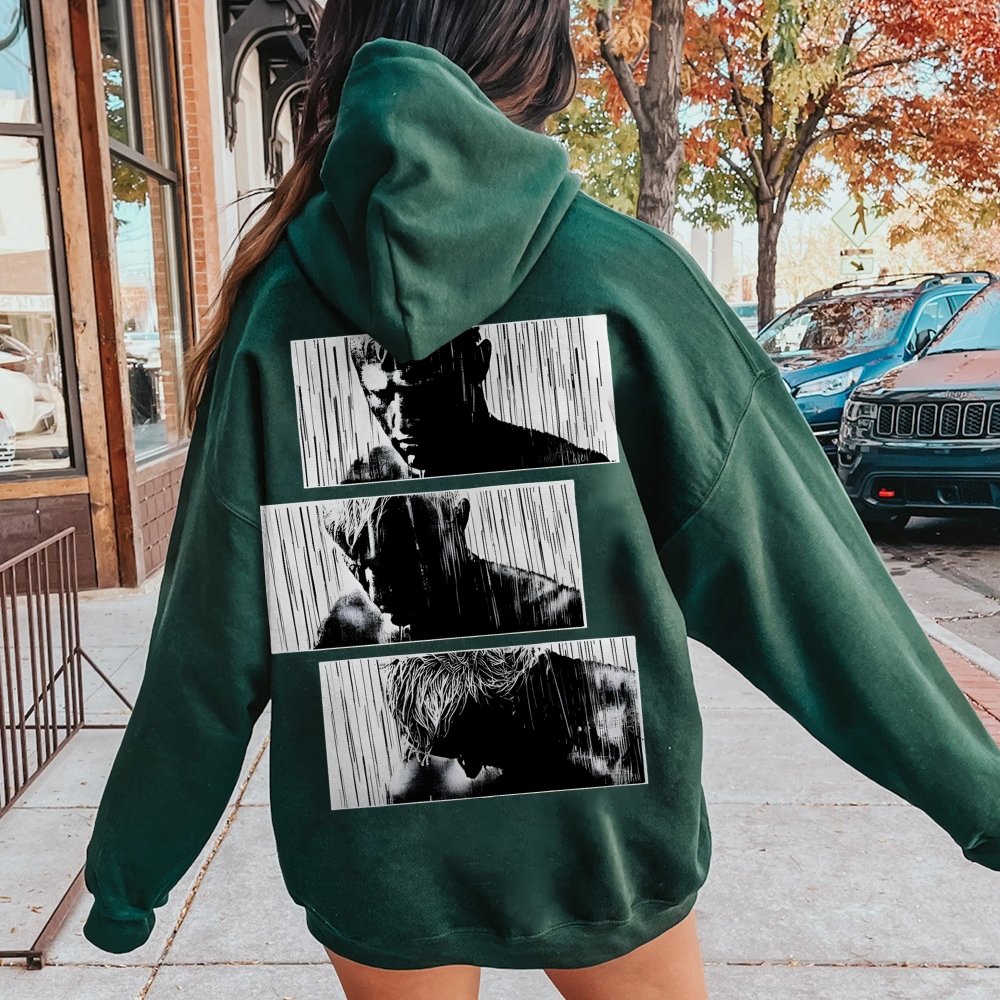 Tears In Rain Printed Back Unisex Cotton Hoodie