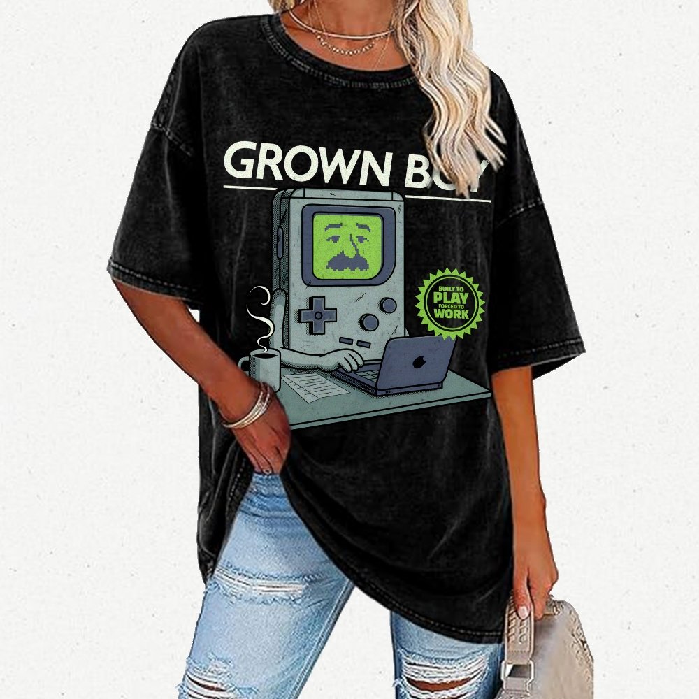 Grown Boy Vintage Distressed T-shirt